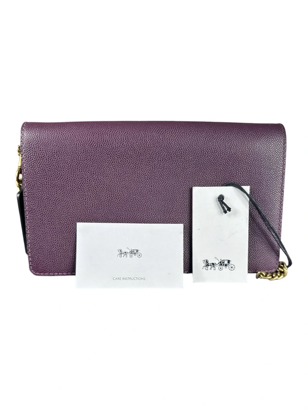 COACH Callie Foldover Chain Clutch/Crossbody/Wallet